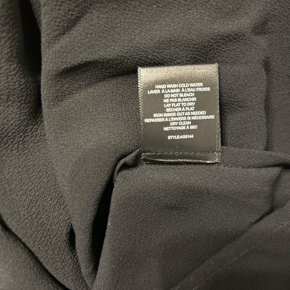 *NWT* Alton Gray Black Button Down Collar Blouse, Sz XS, Cape Detail Top, Shirt - Picture 11 of 11